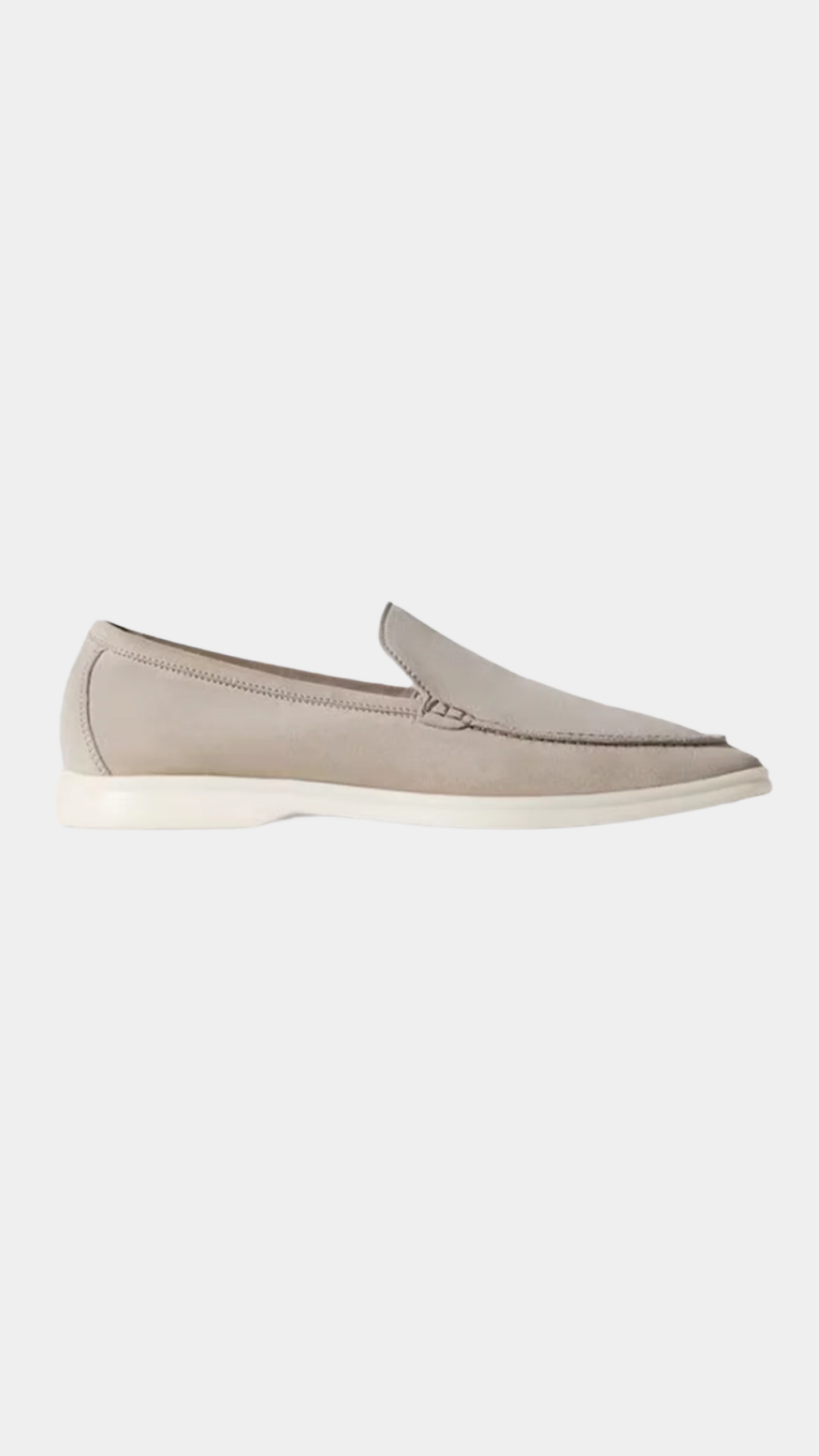 Luxury Light Gray Loafer Shoes - PRE ORDER
