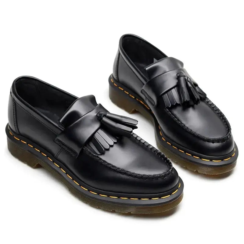 Elegant Black Leather Loafers - PRE ORDER