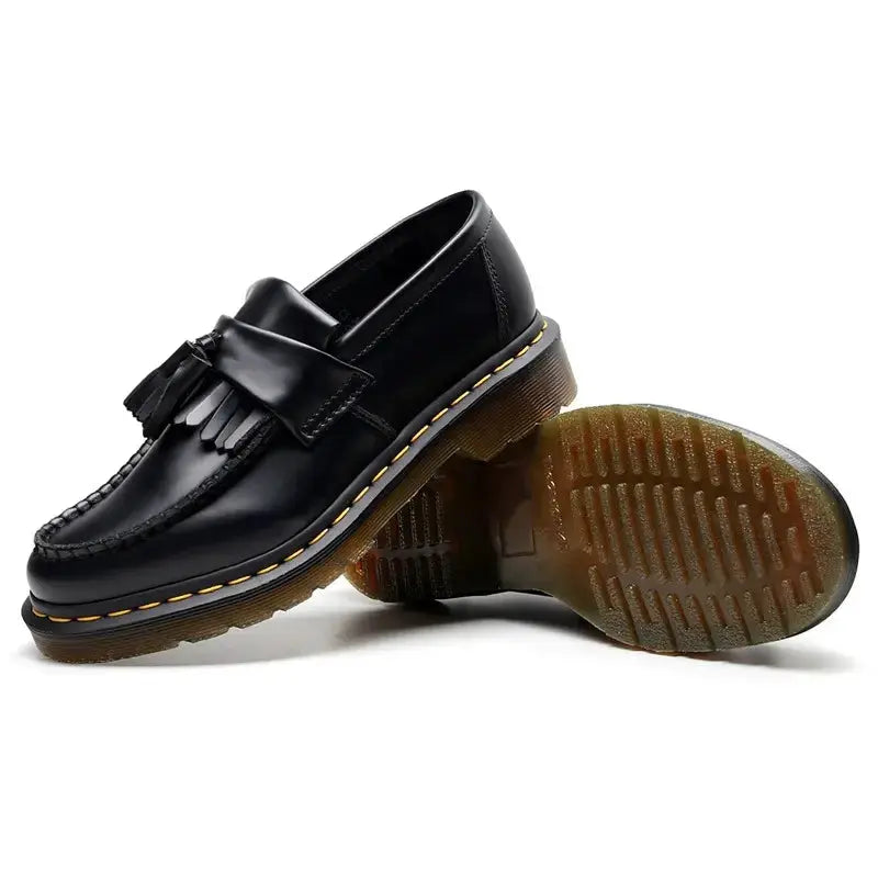 Elegant Black Leather Loafers - PRE ORDER